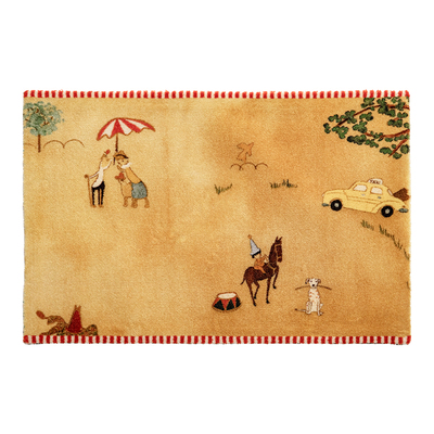 蜡笔派多巴胺儿童房地垫卡通氛围