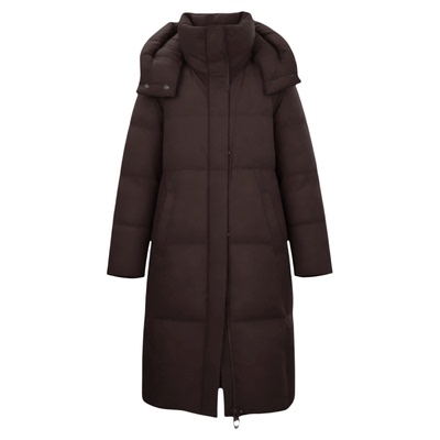 雅鹿2025女款长款带帽羽绒服