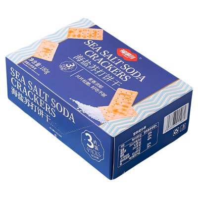 【直播优选】福事多海盐苏打饼干福利秒杀180g*2组合装