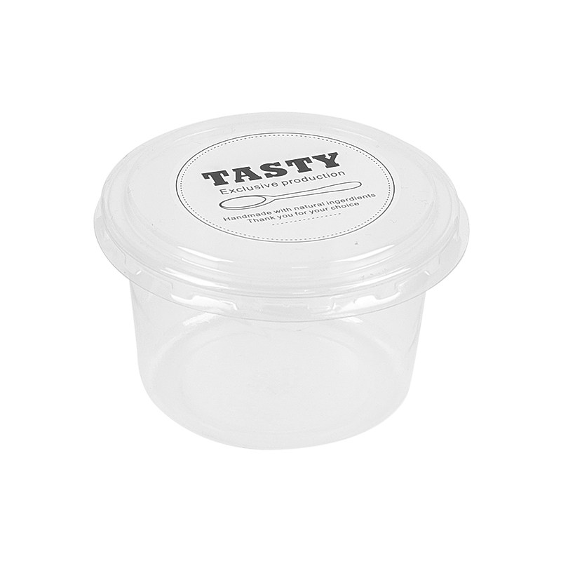 冰淇淋乳果布丁酸奶小雪糕乳酪蛋糕奶冻杯子透明圆形一次性包装盒