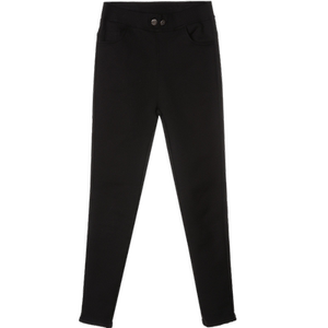 2020秋季加绒显瘦百搭高腰黑裤