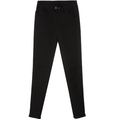 2020秋季加绒显瘦百搭高腰黑裤