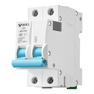 公牛2p空气开关63a空开断路器1p3p小型100a家用塑壳电闸空开总闸