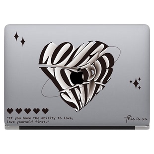 爱心love13.6寸M1 13寸电脑壳air13保护壳M2 14/15/16寸