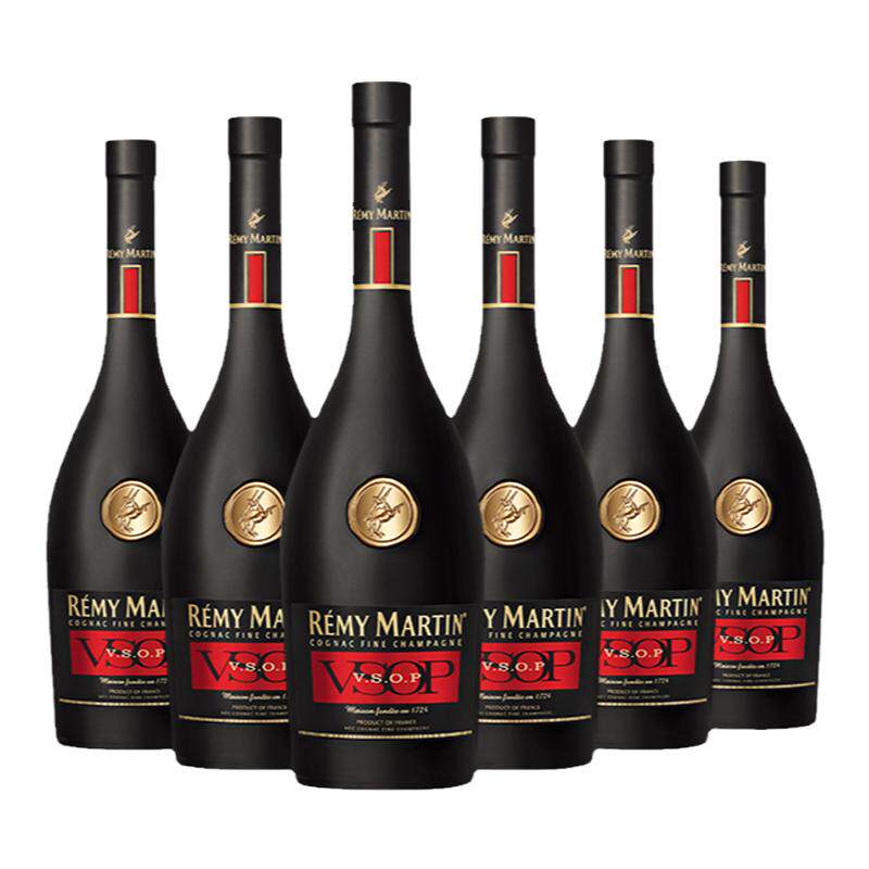 【品牌旗舰】法国人头马VSOP优质香槟区干邑白兰地700ml*6洋酒