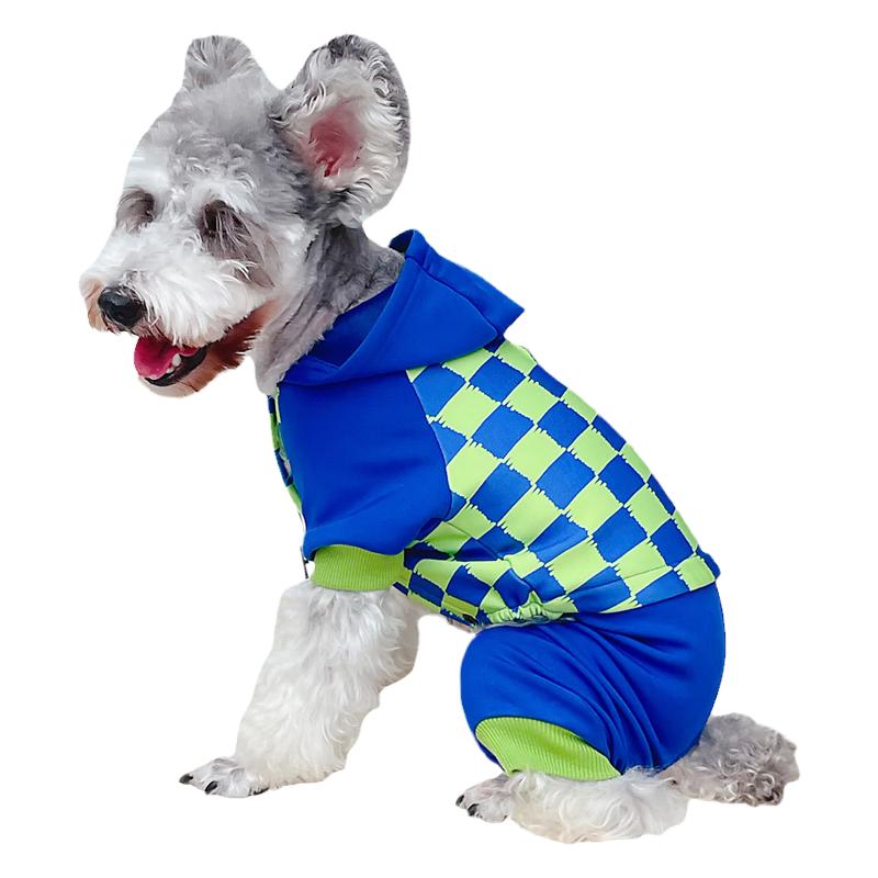 宠物狗狗衣服四脚秋冬装雪纳瑞泰迪比熊中小型犬加绒保暖薄款卫衣