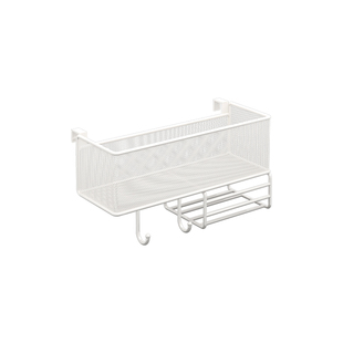 办公室收纳置物架工位整理神器桌面挂篮悬挂式宿舍桌上台面用品盒