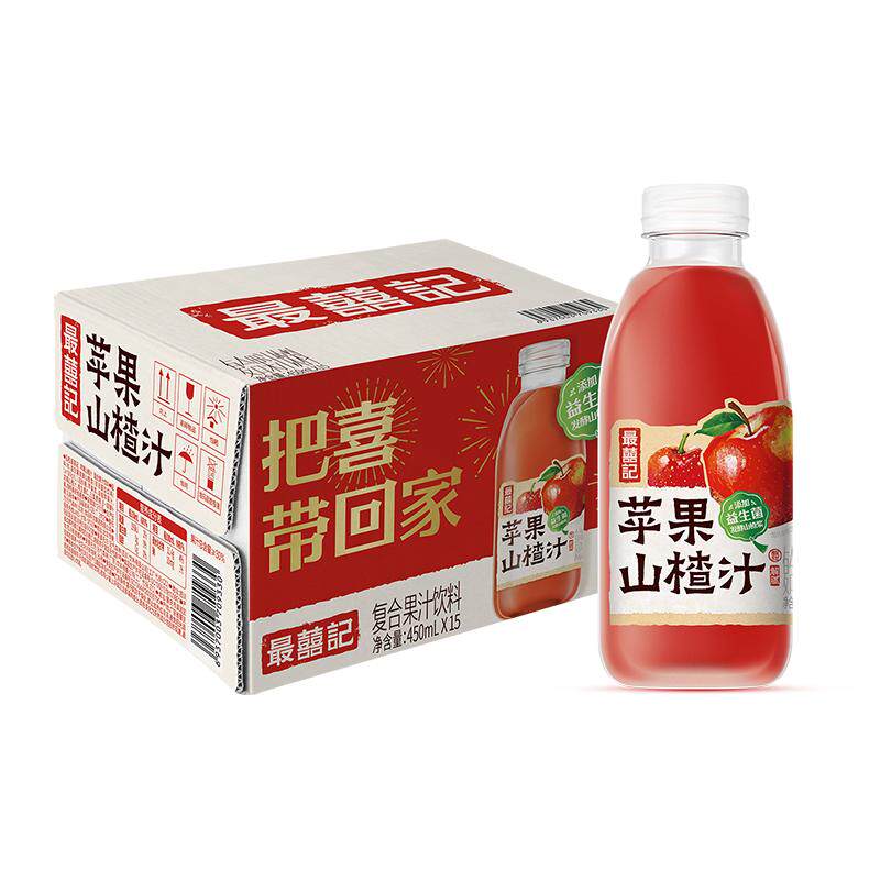 元气森林苹果山楂汁400ml*15瓶