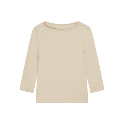 圆领正肩七分袖T恤女春季