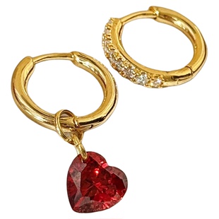 「冬栗」秋冬不对称耳饰气质蚊香盘耳夹无耳洞小巧精致耳钉耳环女