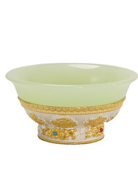 藏式古法仿玉供水碗供水杯