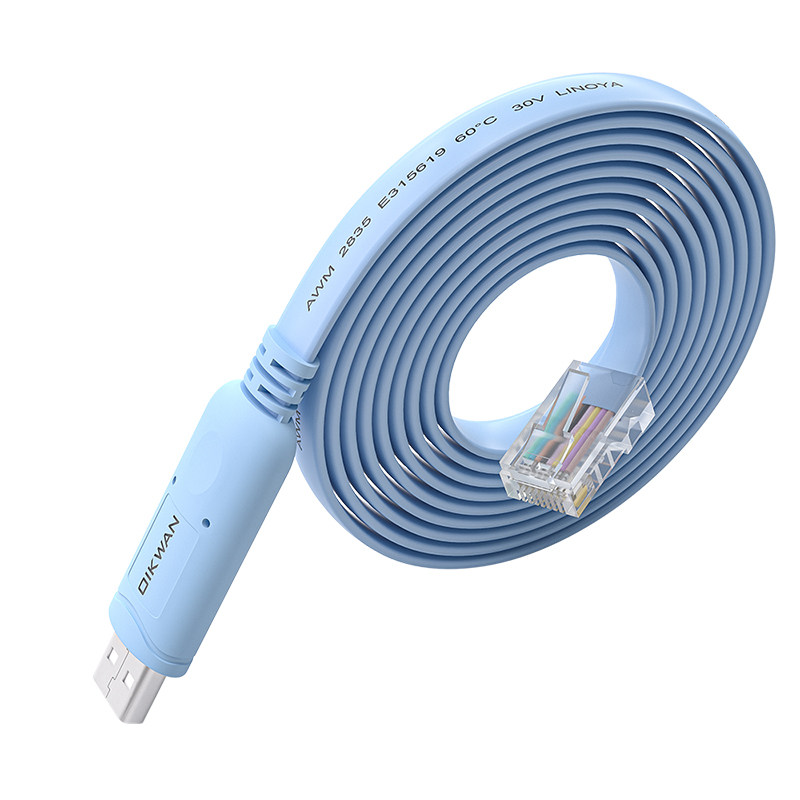 USB至RJ45串口线控制台电缆,适用于思科路由器/AP路由器/交换机