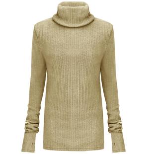 [底价清仓]COCOBELLA纯色双层堆堆高领毛衣女舒适内搭针织衫YN784