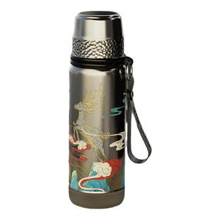 大卡纯钛保温杯大容量商务焖茶杯高档送礼水杯男高颜值办公水杯女