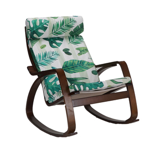 居宜美时尚波昂摇椅家用阳台躺椅摇摇椅客厅布艺午休椅孕妇椅简约