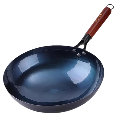章丘铁锅传统家用无涂层不粘正品