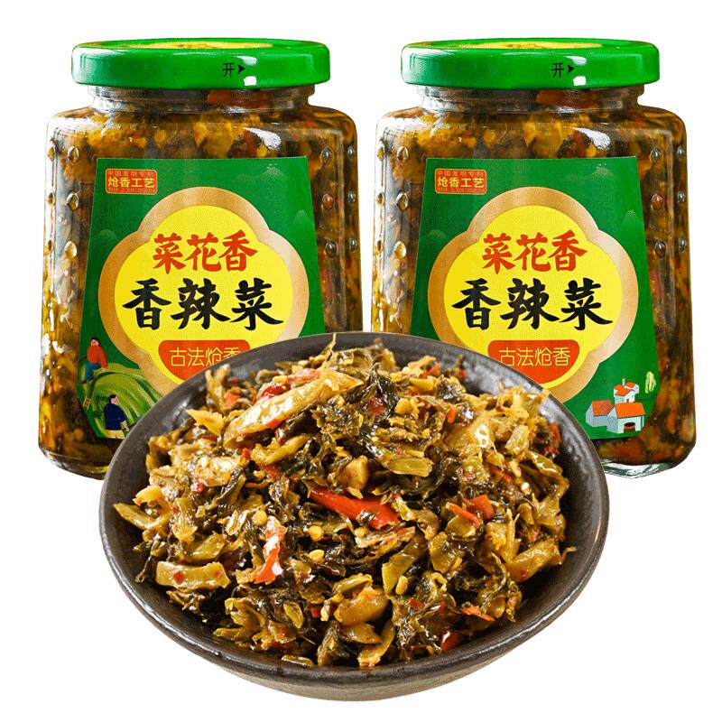 菜花香香辣菜280g瓶装