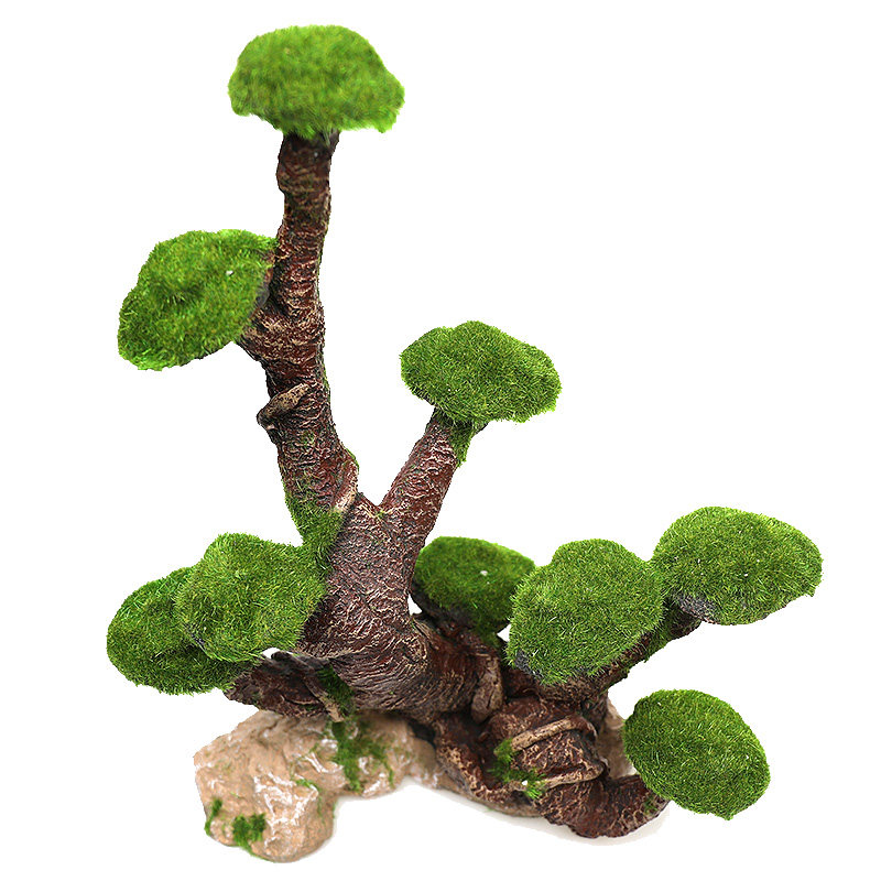 仿真水草鱼缸装饰造景套餐摆件树脂青苔树干沉木造景装饰莫斯树
