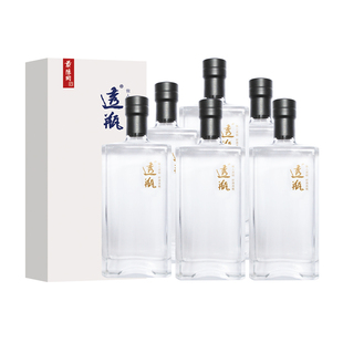 景阳冈 38度水晶透瓶浓香型粮食白酒500ml*6瓶礼盒装商务招待白酒