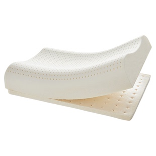 泰国天然乳胶枕头特拉雷护颈椎成人橡胶枕芯睡觉加高加厚可调节