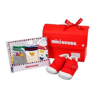 MIKIHOUSE日本制学步鞋婴儿鞋礼盒包装送礼礼盒生日礼品新品