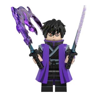 中国积木动漫系列刺客伍六七魔刀千刃安暗影刺客567拼插积木人仔