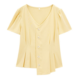 IEF/爱依服【微胖】T恤女 2026夏新款女装通勤短袖巨好看轻熟上衣