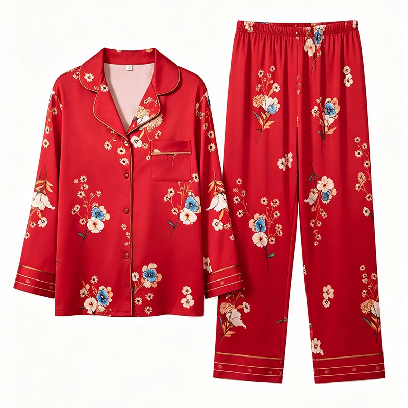 达芬奇密码冰丝睡衣女家居服套装