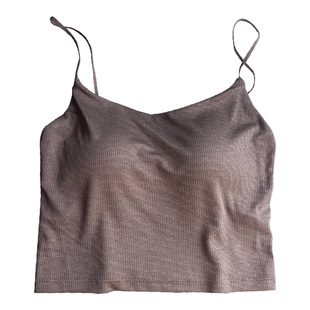 桑蚕丝Bra短款吊带自带胸垫细肩带一字领莫代尔棉打底外穿背心女