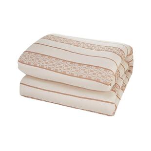 和锦生老粗布被套被罩纯棉全棉加厚厚实「茶香」老工艺棉布