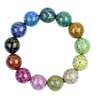 大漆珠欧珀手串女士手链非遗工艺文玩男士佛珠挂件礼品配饰漆器