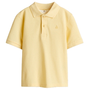 HM童装儿童男童Polo衫2026夏季新款刺绣图案珠地布短袖1324534