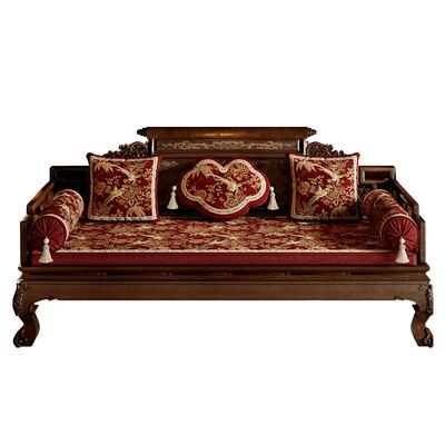 范居态度短毛绒新中式罗汉床垫