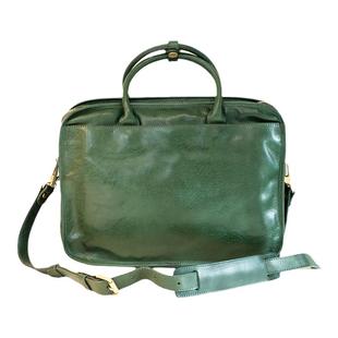 葱木 知识分子复古植鞣多隔层通勤包 大容量手提公文包女士高级感