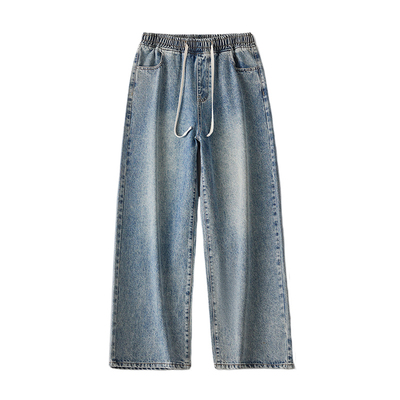 新款美式休闲潮牌百搭牛仔裤