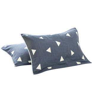 枕巾纯棉一对装欧式高档成人枕头式毛巾加厚四层单人儿童忱巾全棉