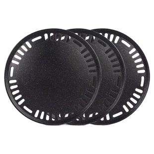 碳火烧烤盘韩式烤肉烤盘加厚295麦饭石不粘盘蜂窝平板带孔330不锈