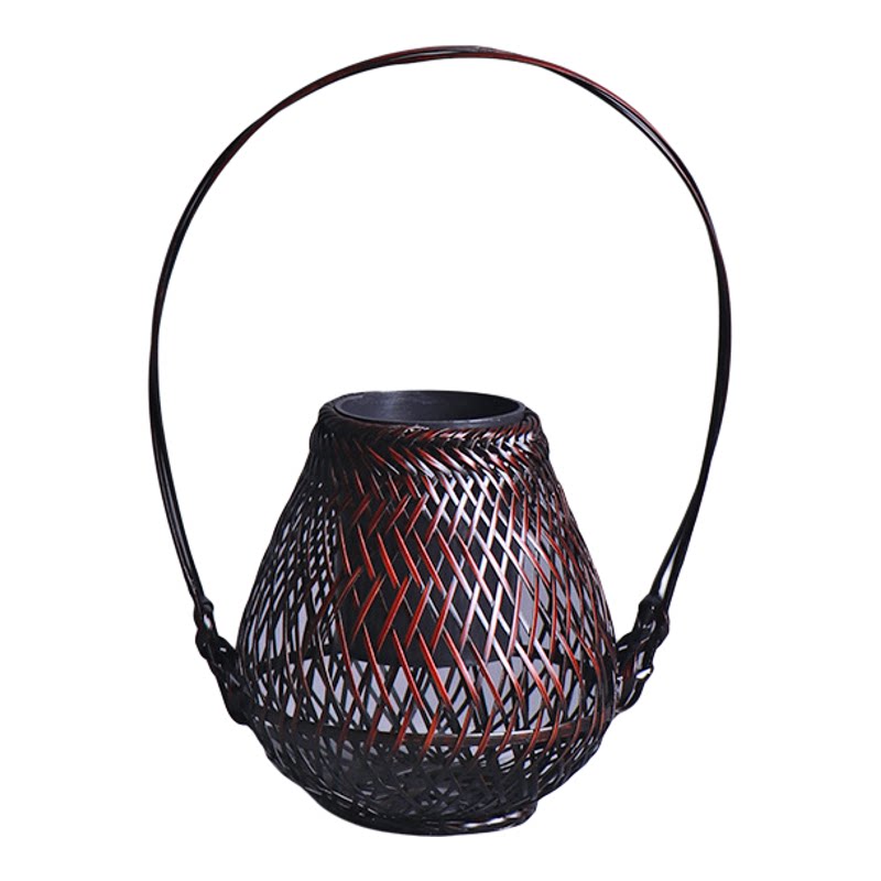 花篮竹编竹篮中式插花器竹制品