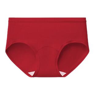 舒氧红色内裤女本命年马年新年10A抗菌加长裆无痕中高腰女三角裤