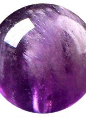 7A天然正品紫兔毛水晶散珠子