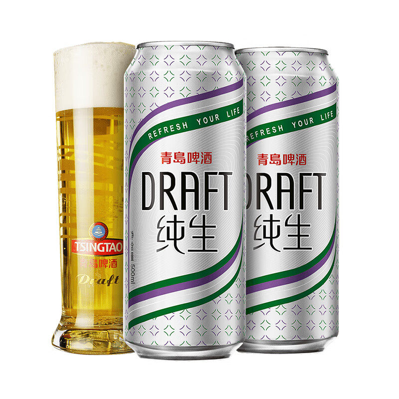 青岛啤酒纯生8度500ml*12听
