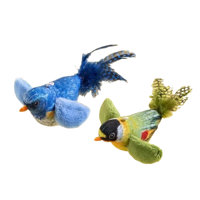 猫玩具仿真小鸟发声自嗨解闷神器