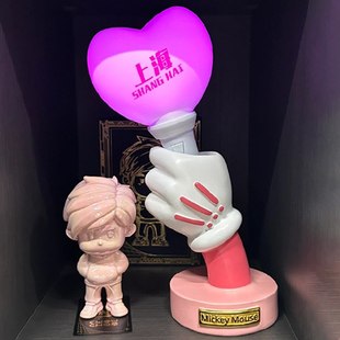 周杰伦荧光棒收纳林俊杰JAY演唱会嘉年华米奇手握花瓶应援棒收藏