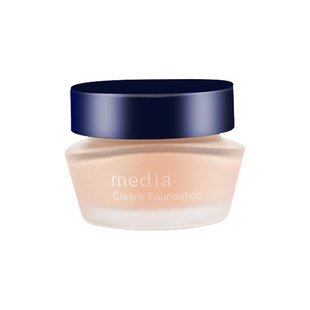 日本媚点Media粉底霜保湿遮瑕粉底液持久不脱妆嘉娜宝隔离素颜霜