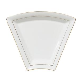 扇形团圆拼盘餐具组合年夜饭菜盘碗碟骨质瓷深盘套装金边家用