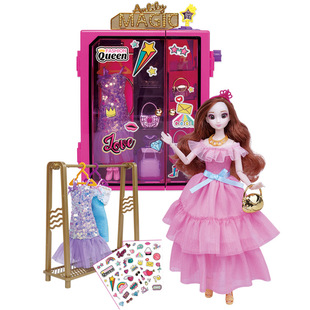 安丽莉换装娃娃梦幻公主音乐衣橱衣服变装仿真过家家玩具套装女孩