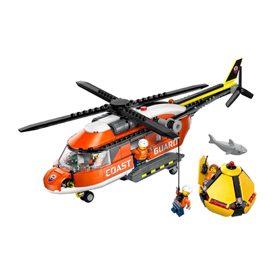 乐高60503海岸警卫队直升机积木