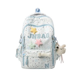 初中生书包女高颜值韩系ins风简约大容量双肩包大学生高中生背包