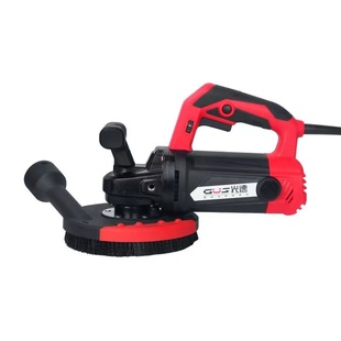 手持三头无尘打磨机地坪研磨机磨边混凝土墙面地面翻新腻子无死角