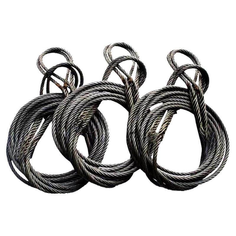 插编钢丝绳吊车专用编织扎编头子吊具起重吊装软压制压扣吊绳16MM